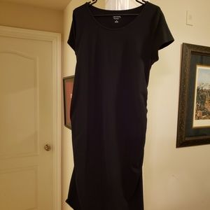 Maternity Short Sleeve Shirred T-Shirt Dress NWOT